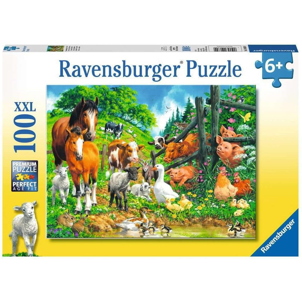 Ravensburger Animal Gathering XXL 100-Piece Jigsaw Puzzle for Kids